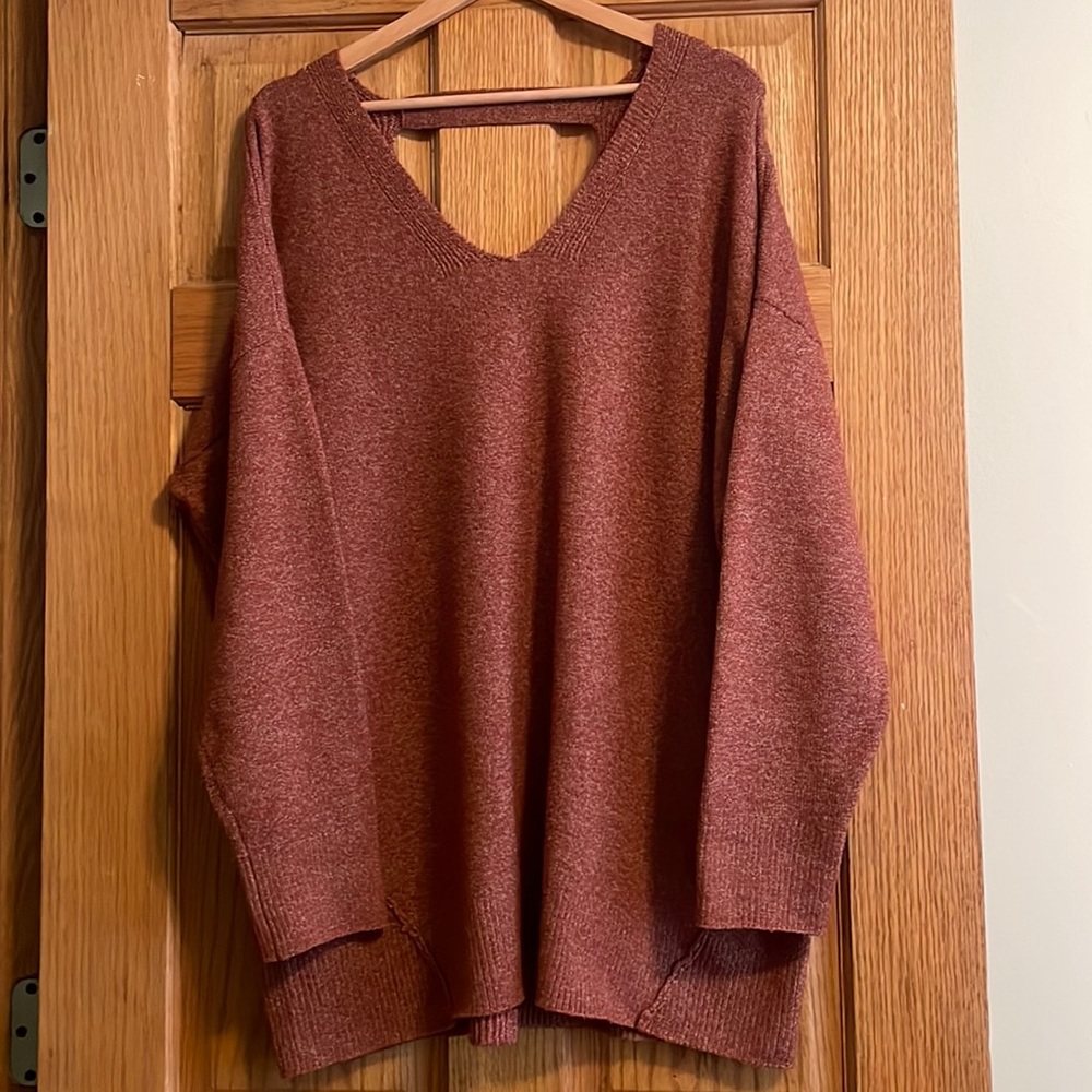Maurices dark blush sweater